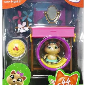 44 GATTI LA CLUHOUSE L'ANGOLO DI PILOU CON PERSONAGGIO Modello i Buffycats 44
