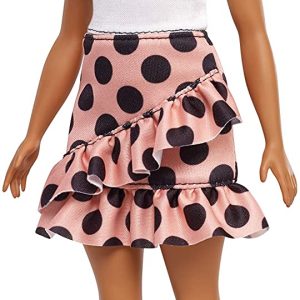 Barbie Fashionistas Bambola con Top e Gonna Pois, FXL51