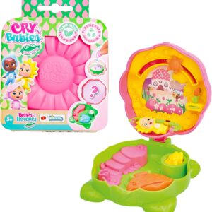 CRY BABIES Little Changers Sunny , Capsula collezionabile a forma di fiore che include una mini Doll, 905528 IMC TOYS