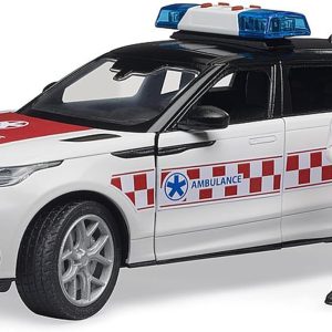 Bruder 02885 - Range Rover Velar ambulanza di emergenza con autista e modulo luci e suoni- scala 1/16