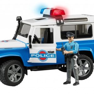 Bruder 02595 - Land Rover Defender Polizia con Luci e Suonscala 1/16