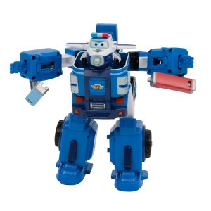 Super Wings Veicolo Robot Trasformabile, Personaggio Paul di Giochi Preziosi UPW81000