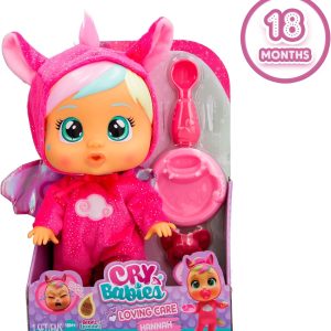Cry Babies Loving Care Fantasy Hannah, Bambola interattiva 26 cm, Piange Lacrime Vere, IMC Toys 909793