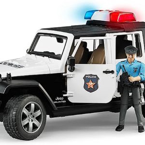 Bruder 02526 - Jeep Wrangler polizia CON OMINO scala 1/16