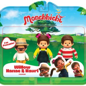 Monchhichi - set 3 personaggi Willow, Kauri and Hanae 8 cm di Rocco Giocattoli 21737359