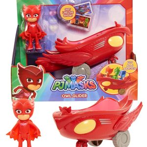 Super Pigiamini PJ Masks Veicolo Gattomobile con Personaggio Gufetta