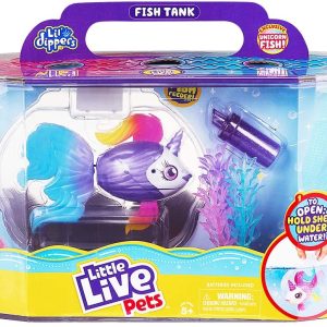 Little Live Pets- Lil DIPPERS acquario con pesce Arcobaleno , Giochi Preziosi LP100000