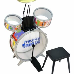 Bontempi 51 4500. - Batteria Classica, 4 Elementi, con Sgabello e 2 Bacchette …