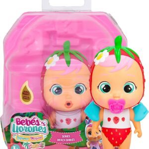 Cry Babies Magic Tears Tropical Beach Babies Ella, Piange Lacrime Vere, IMC Toys 910362