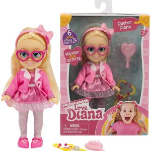 Love Diana - Bambola vestito Dottoressa  15 cm, Giochi Preziosi LVE06000