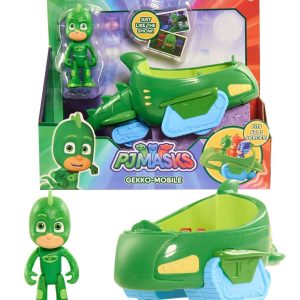 Super Pigiamini PJ Masks Veicolo Gecomobile con Personaggio Geco