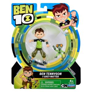 Ben 10 Personaggio, 10 cm, Ben e Materia Grigia di Giochi Preziosi