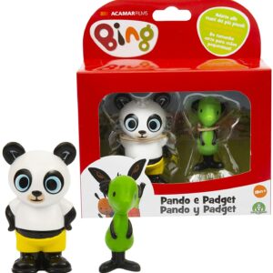 Bing Set 2 Mini Personaggi,Pando e Padget, BNG10M01 Giochi Preziosi