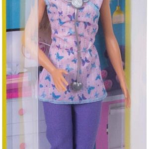 Barbie Carriere Infermiera con il suo stetoscopio, Mattel DVF50-DVF57
