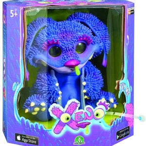 Xeno - 5399 - Peluche Interactive - Gentil Petit Monstre - Bleu