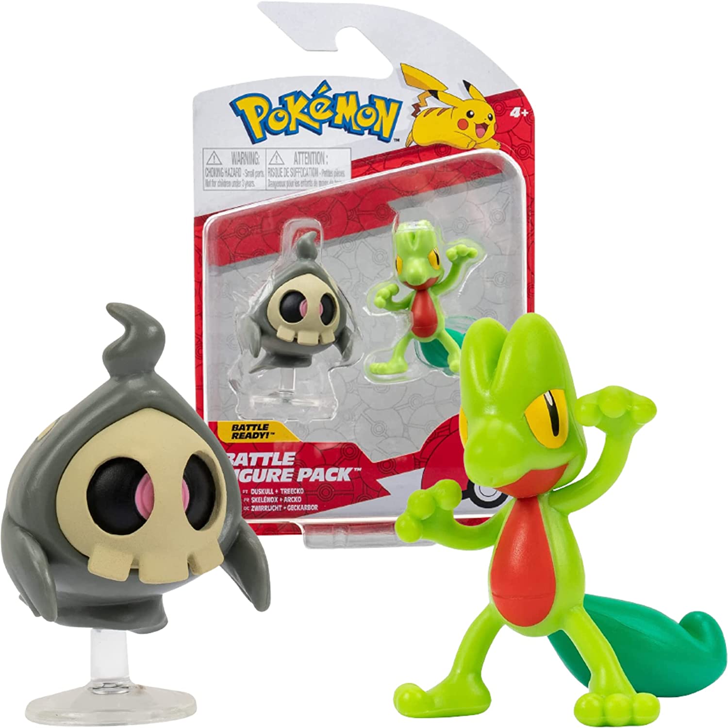 COLLEZIONE POKEMON Battle Figure Pack, Duskull & Treecko 5 cm, PK010200