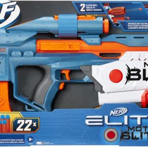Nerf Elite 2.0, blaster Motoblitz CS-10, lancio motorizzato a 10 dardi, lancio Airblitz da 6 dardi in una volta, caricatore, 22 dardi Elite ,Hasbro F5872