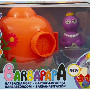 Barbapapà, Casetta di Barbabella con Dipinto Floreale Esterno Porta E Finestra Apribili, Decorata all'Interno con Stikers, Giochi Preziosi BAP42000