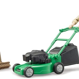 Bruder 62103 - Giardiniere con Tosaerba e Attrezziscala 1/16
