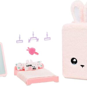 Na! Na! Na! Surprise 3-in-1 Zaino Camera da Letto Pink Bunny con Bambola Aubrey Heart in Edizione Limitata di Giochi Preziosi NAA04000