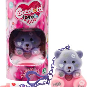 Coccolotti Love&Tell, Orsetto Love con Funzione Registrazione e Portachiavi Charm, Ripetono Quello che Dici, Giochi Preziosi