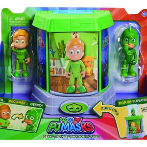 Pj Masks Geco, Pigiamini Camera di Trasformazione con 2 Personaggi di Giochi Preziosi PJMA0000