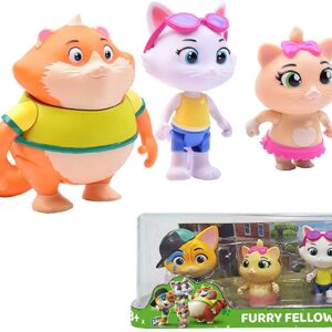 44 Gatti, Set 4 Personaggi Collezionabili  8 cm, Simba 7600180138
