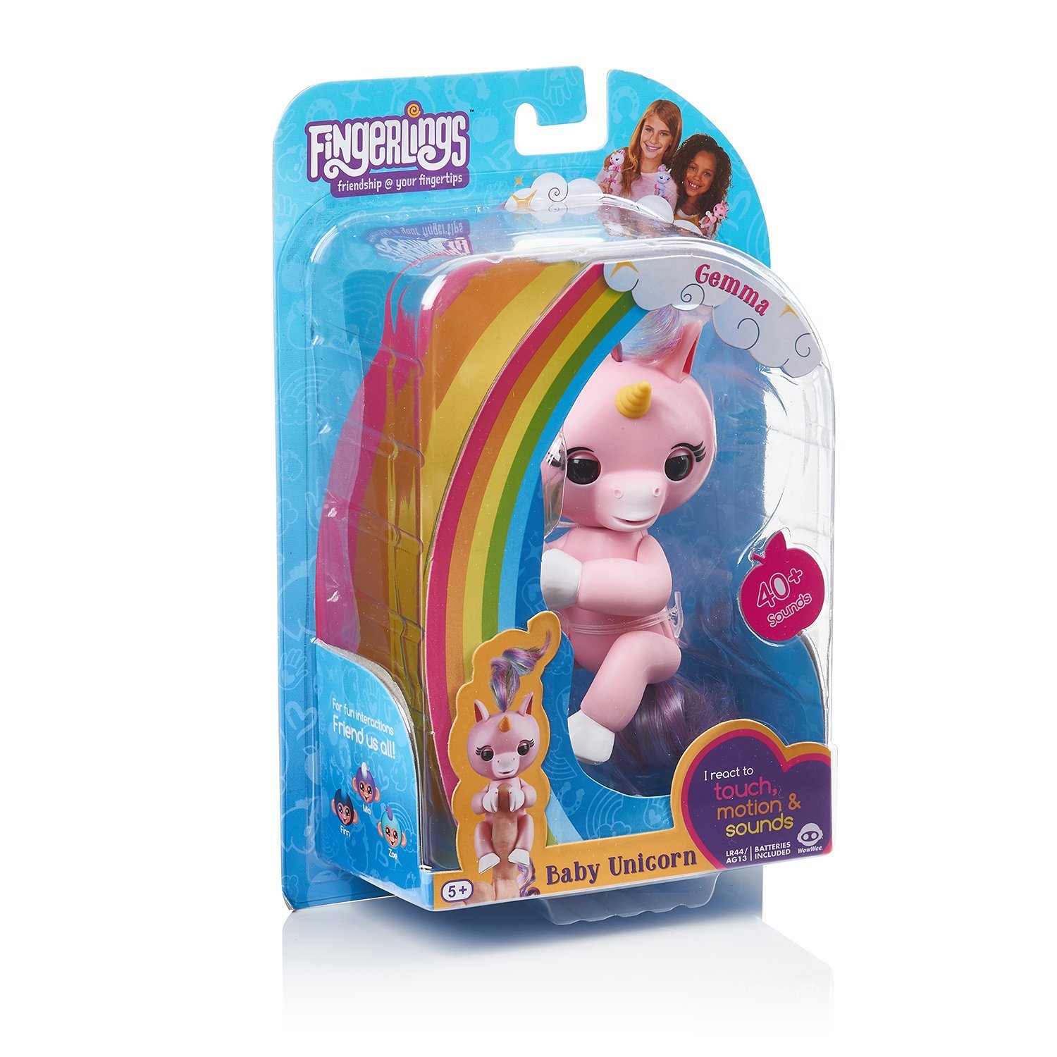 Fingerlings Gemma Baby Unicorno interattivo rosa di Giochi Preziosi