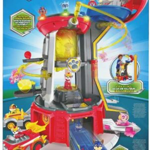 Paw Patrol - QUARTIER GENERALE playset Torre di controllo -Torre di Controllo Mighty Pups Super Paws con Luci Ed Effetti Sonori