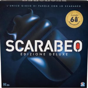Editrice Giochi-  Scarabeo Premium 60° Anniversario, Gioco da Tavola Classico con Plancia Girevole, Giochi di Società per la Famiglia, Spin Master 6065761