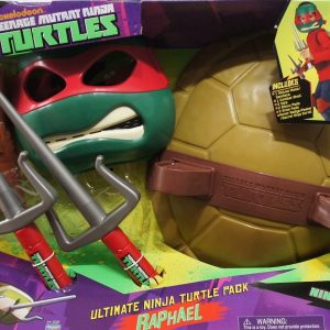 Tartarughe Ninja -Teenage Mutant Ninja MASCHERA , ARMA , COMBAT SHELL RAFFAELLO