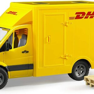 Bruder 02534 Furgone Mercedes Sprinter DHL e muletto con pallet scala 1/16