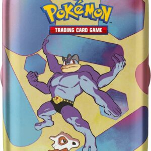Pokémon Mini Tin Scarlatto e Violetto-151, Miniscatola da collezione del GCC Machamp  in italiano