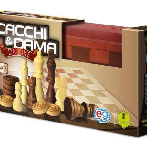 Editrice Giochi 6036101 - Deluxe Dama e Scacchi in Legno