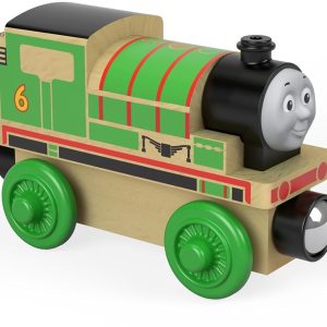 Trenino Thomas Locomotiva Percy - Treno in Legno FHM17