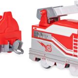 Mighty Express Trenino motorizzato Red con attrezzo di Lavoro e vagone Merci, Spin Master 6060199 - immagine 2
