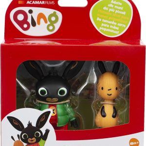 Bing Set 2 Mini Personaggi, Bing con giubbotto e Flop, BNG10V01 Giochi Preziosi