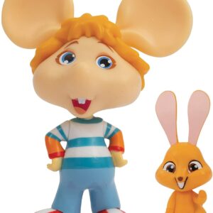 Topo Gigio-Mini Gigio & coniglio marrone , Grandi Giochi TPG01000