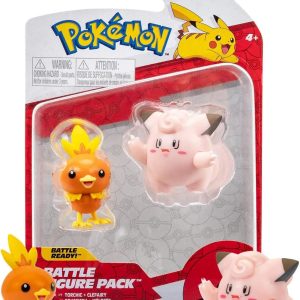 COLLEZIONE POKEMON Battle Figure Pack, Torchic e Clefairy 5 cm, PK010200