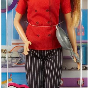 Barbie Carriere Chef con Padella, Mattel DVF50-FXN99