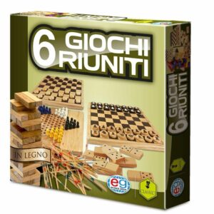 Editrice Giochi 6037248 - 6 Giochi Riuniti in Legno