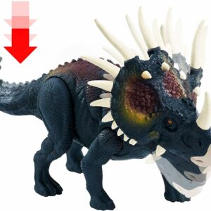 Jurassic World Attacco Selvaggio, Dinosauro Styracosaurus di Mattel GCR54-GCR59