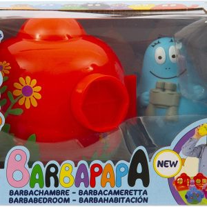 Barbapapà, Casetta di Barbabravo con Dipinto Floreale Esterno Porta E Finestra Apribili, Decorata all'Interno con Stikers, Giochi Preziosi BAP42000