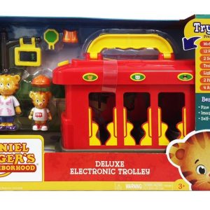 DANIEL TIGER PARLA ITALIANO CON BATTERIE COMPRESE TRAM DANIUEL TIGER DELUXE CON ACCESSORI DAN06000