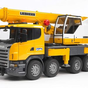 Bruder 03570 Camion Scania R Serie S con Gru Liebherr con Luci e Suoni scala 1/16