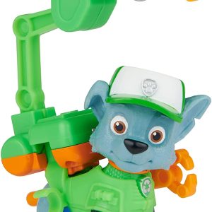 Paw Patrol, Rocky Hero Pup Movie con uniforme trasformabile, Spin Master 6060427