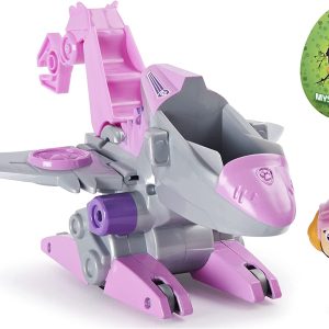Paw Patrol, Veicolo a carica( frizione) Dino Rescue Skye con dinosauro misterioso , Spin Master  6059520