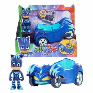 Super Pigiamini PJ Masks Veicolo Gattomobile con Personaggio Gattoboy