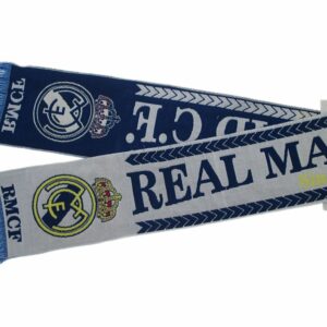 Sciarpa Originale Real Madrid Blancos Jacquard Prodotto Ufficiale