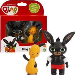 Bing Set 2 Mini Personaggi, Bing con i braccioli e il costumino e Flop, BNG10U01 Giochi Preziosi